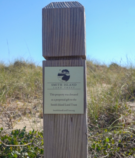 smith island land trust signage